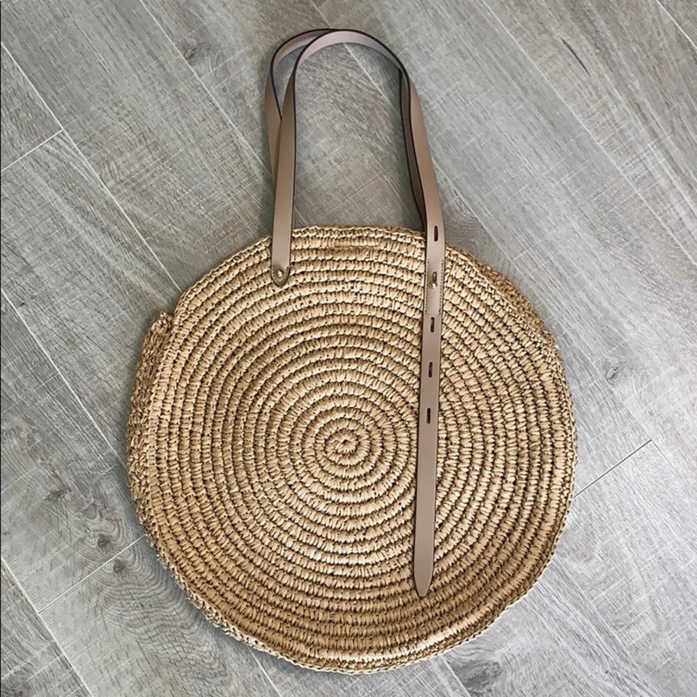 Rebecca Minkoff Large Straw Circle Tote